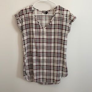 Express plaid blouse size small